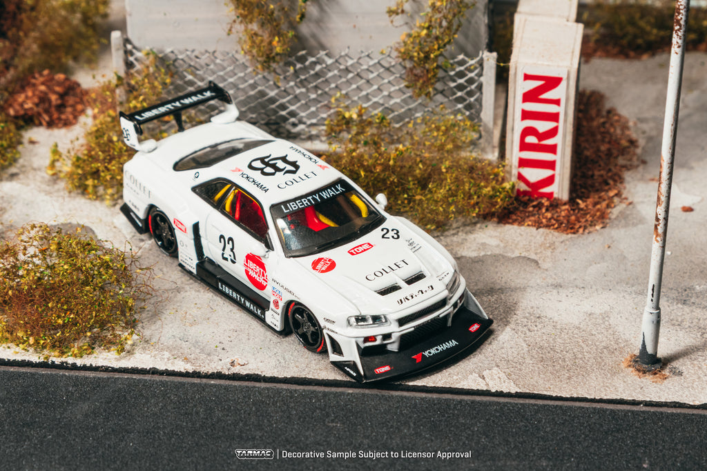 [Pre Order] Tarmac Works - LB-ER34 Super Silhouette SKYLINE - White