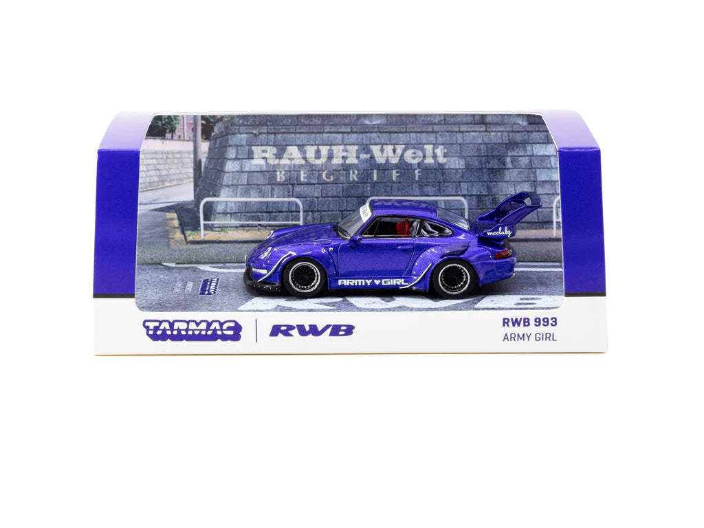 [Pre Order, Free Shipping] Tarmac Works 1/64 RWB 993 ARMY GIRL - HOBBY64