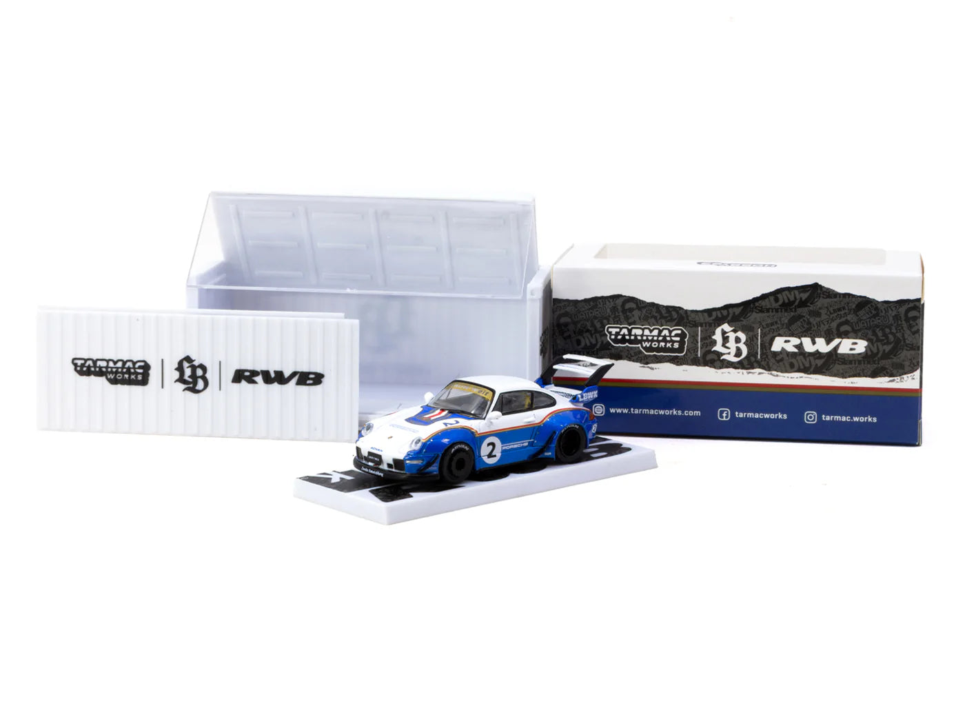 [Pre Order] Tarmac Works - RWB 993 Liberty Walk with Container Packaging - Hobby64