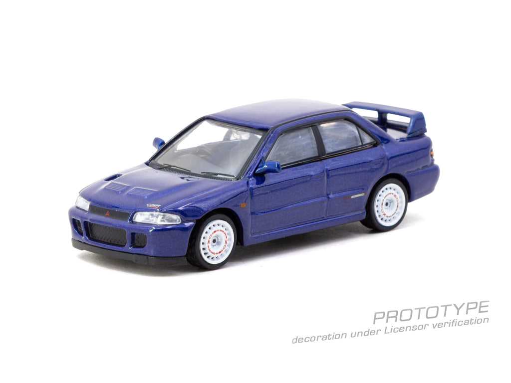[Pre Order, Box] Tarmac Works - Mitsubishi Lancer GSR Evolution II - Blue