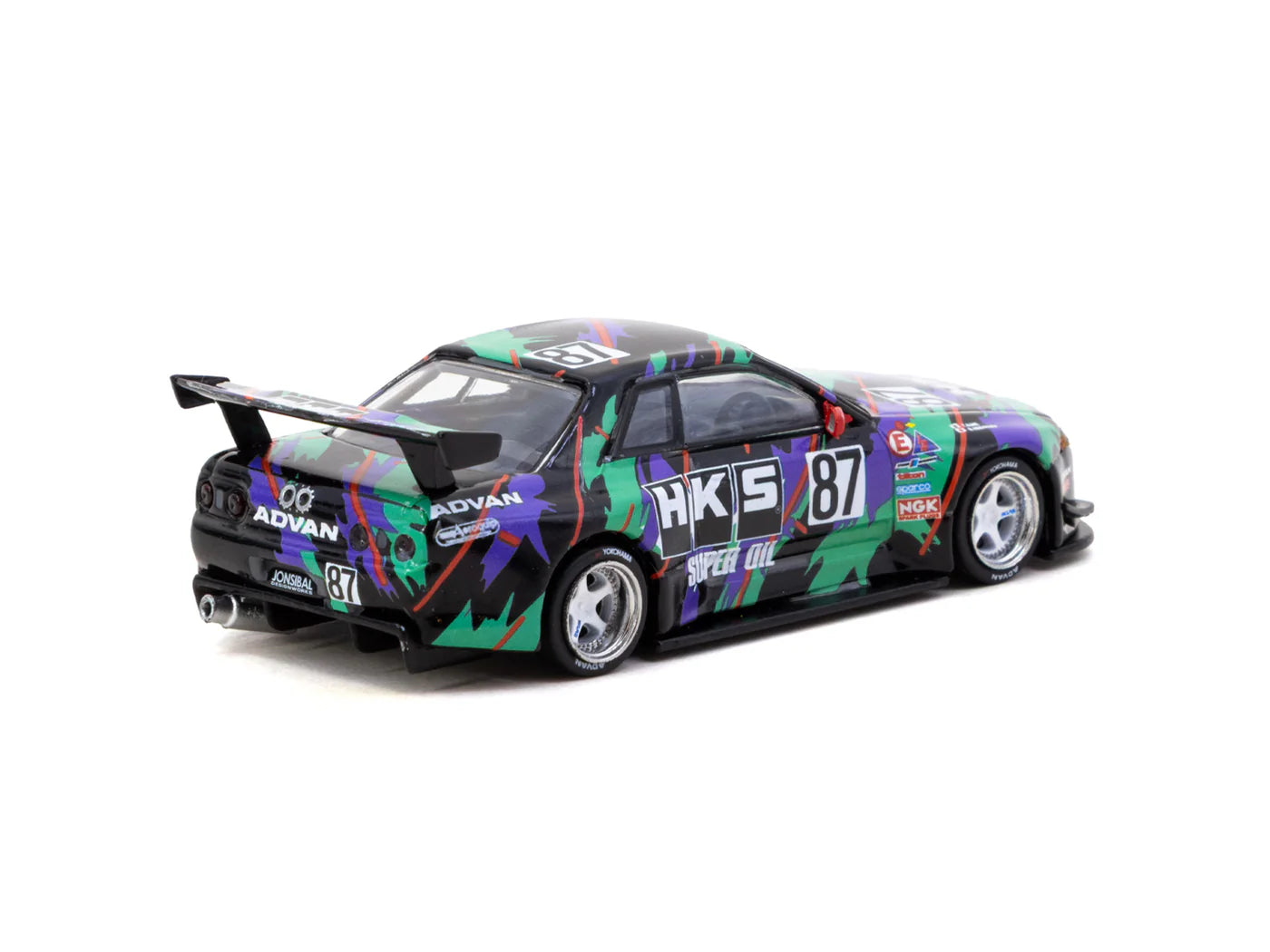 [Pre Order] Tarmac Works - Nissan Skyline (R32) Widebody HKS with Tarmac Cards Combo Set - Designed by Jon Sibal - Global 64