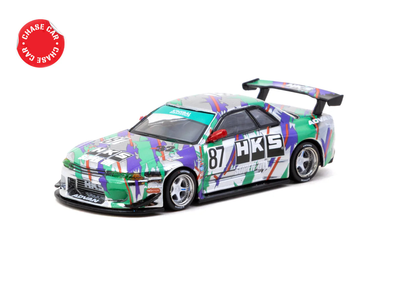 [Pre Order] Tarmac Works - Nissan Skyline (R32) Widebody HKS with Tarmac Cards Combo Set - Designed by Jon Sibal - Global 64
