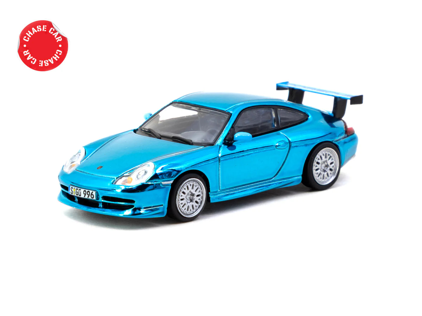 [Pre Order] Tarmac Works X iXO Models - Porsche 911 GT3 (type 996) Light Blue - Global64