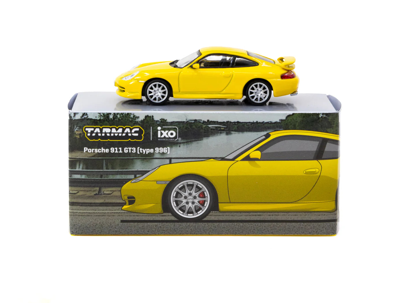 [Pre Order] Tarmac Works X iXO Models - Porsche 911 GT3 (type 996) Yellow - GLOBAL64