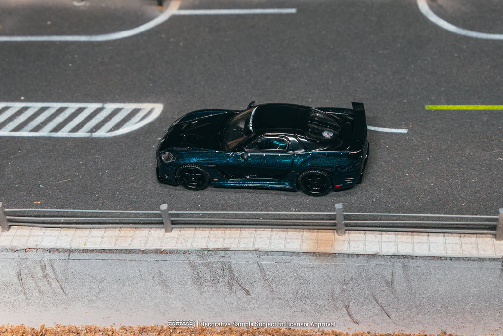 [Pre Order, Box] Tarmac Works - Mazda RX-7 VeilSide Fortune7 Dark Blue / Black