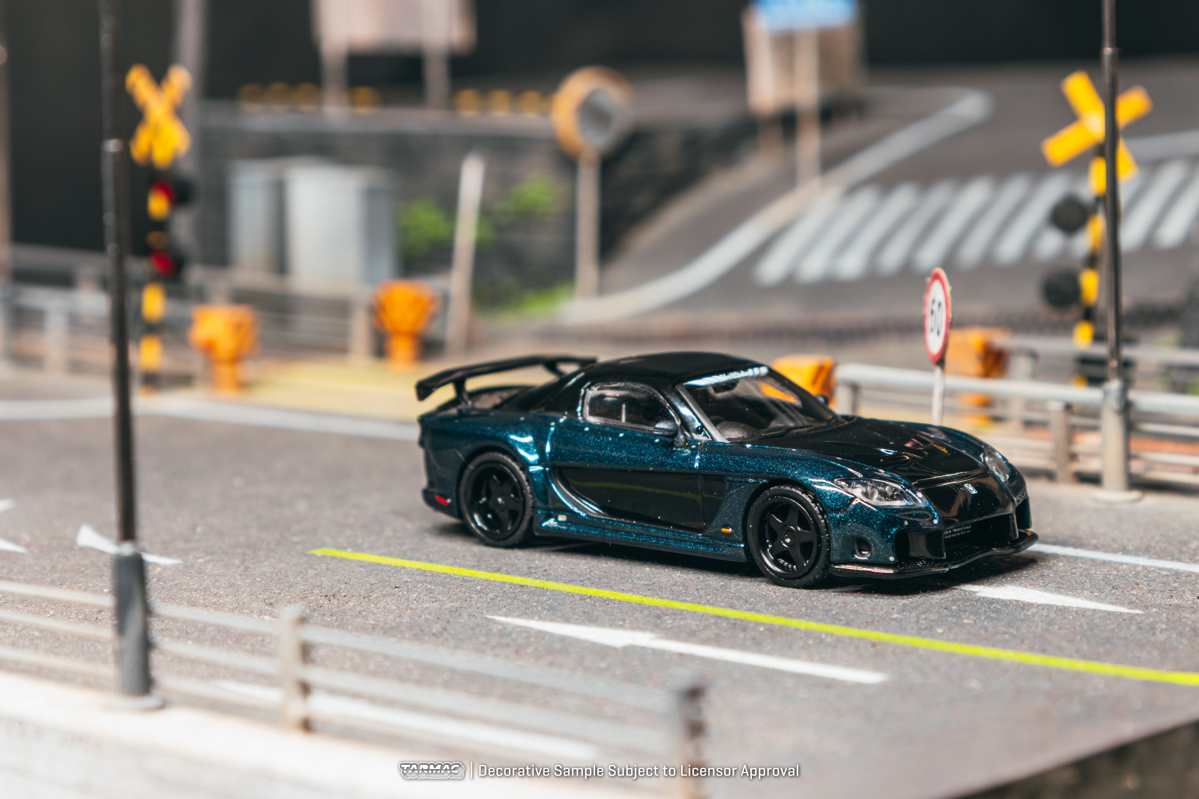 [Pre Order, Box] Tarmac Works - Mazda RX-7 VeilSide Fortune7 Dark Blue / Black