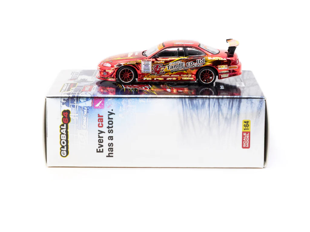 [Pre Order, Free Shipping] Tarmac Works 1/64 Vertex Ridge TE3006 Soarer Chrome Red - Tokyo Auto Salon 2026 Special Edition - GLOBAL64