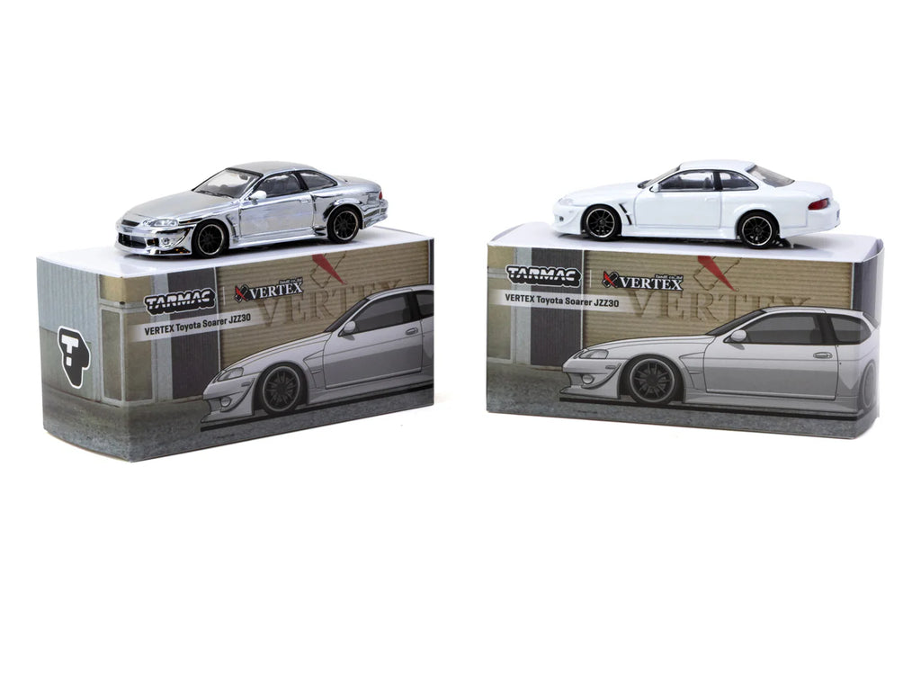 [Pre Order] Tarmac Works - VERTEX Toyota Soarer JZZ30 White - Tarmac Works GLOBAL64
