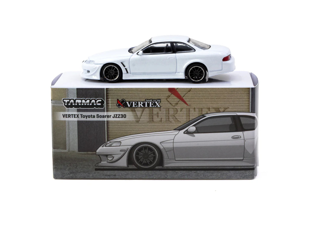 [Pre Order] Tarmac Works - VERTEX Toyota Soarer JZZ30 White - Tarmac Works GLOBAL64