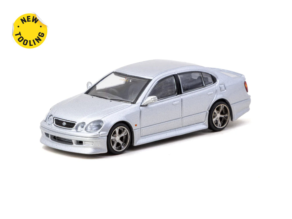 [Pre Order] Tarmac Works - VERTEX Toyota Aristo JZS161 Silver - GLOBAL64