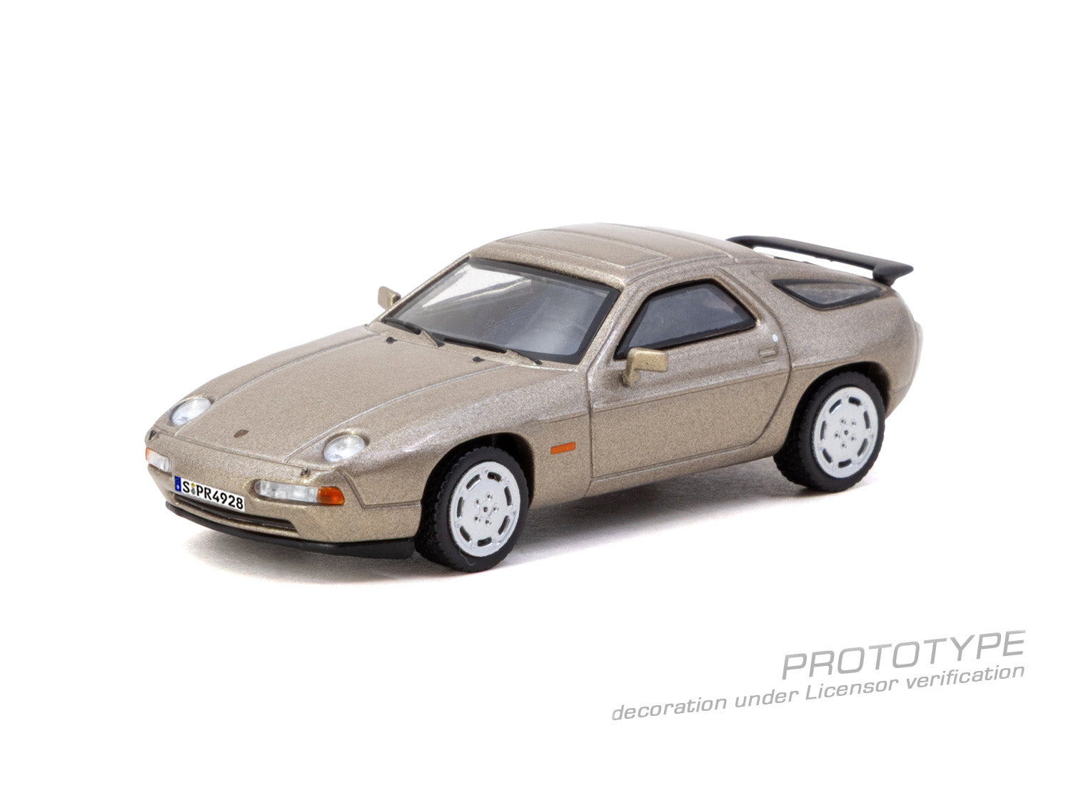[Pre Order, Box] Tarmac Works - Porsche 928 S4 - Platinum Metallic