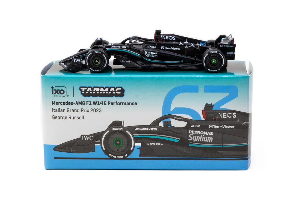[Pre Order] Tarmac Works - Mercedes-AMG F1 W14 E Performance Italian Grand Prix 2023 #63 George Russell