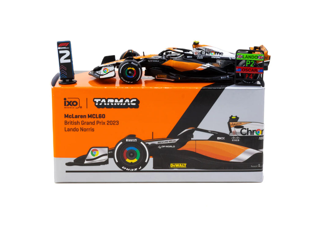[Pre Order] Tarmac Works X iXO Models - McLaren MCL60 British Grand Prix 2023 Lando Norris - GLOBAL64