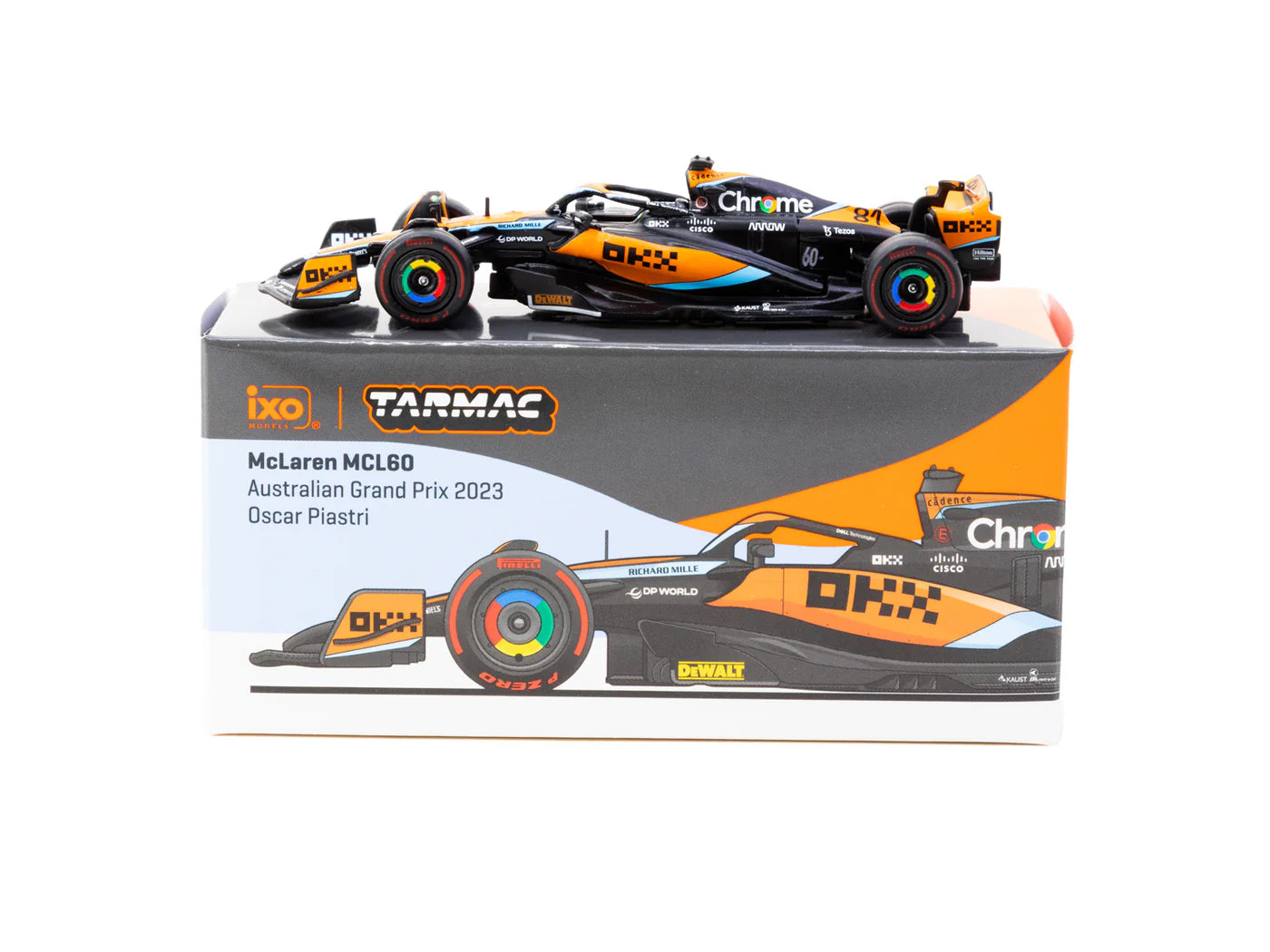 [Pre Order] Tarmac Works - McLaren MCL60 Australian Grand Prix 2023 Oscar Piastri - Tarmac Works X iXO Models GLOBAL64