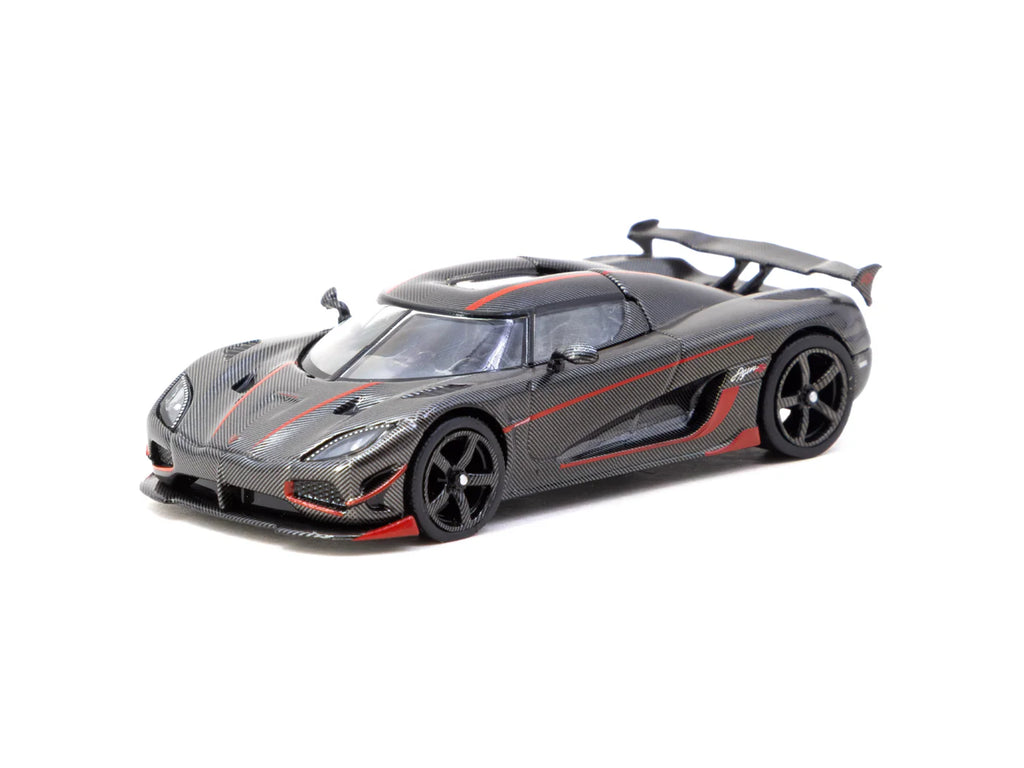 [Pre Order] Tarmac Works - Koenigsegg Agera RS Black Carbon Fiber / Red Accents - GLOBAL64