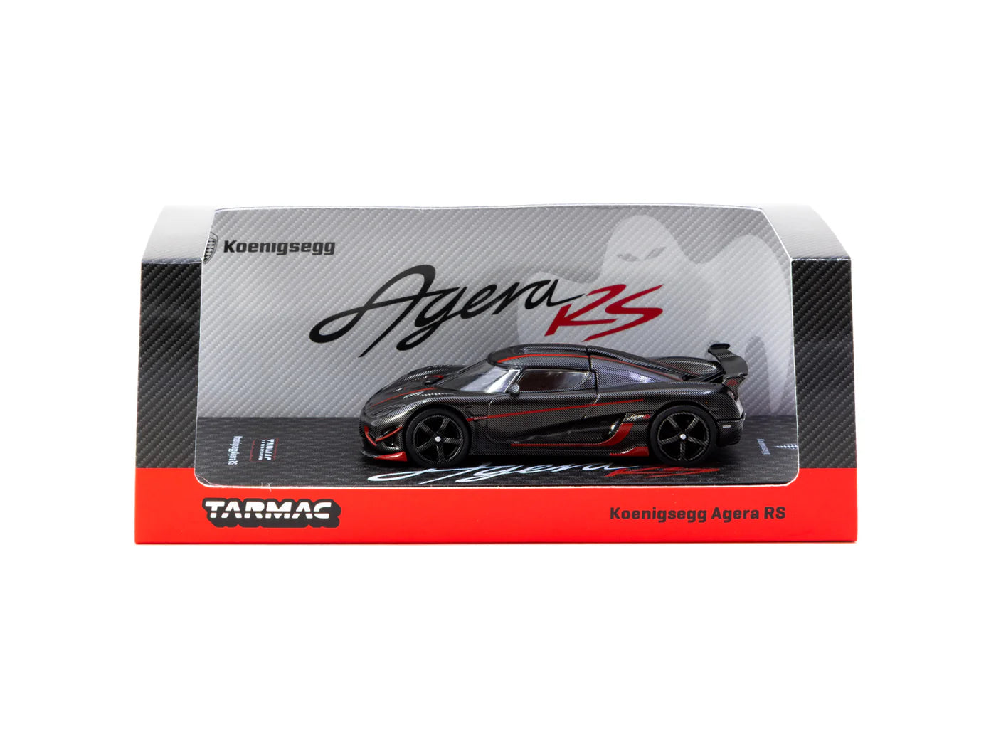 [Pre Order] Tarmac Works - Koenigsegg Agera RS Black Carbon Fiber / Red Accents - GLOBAL64