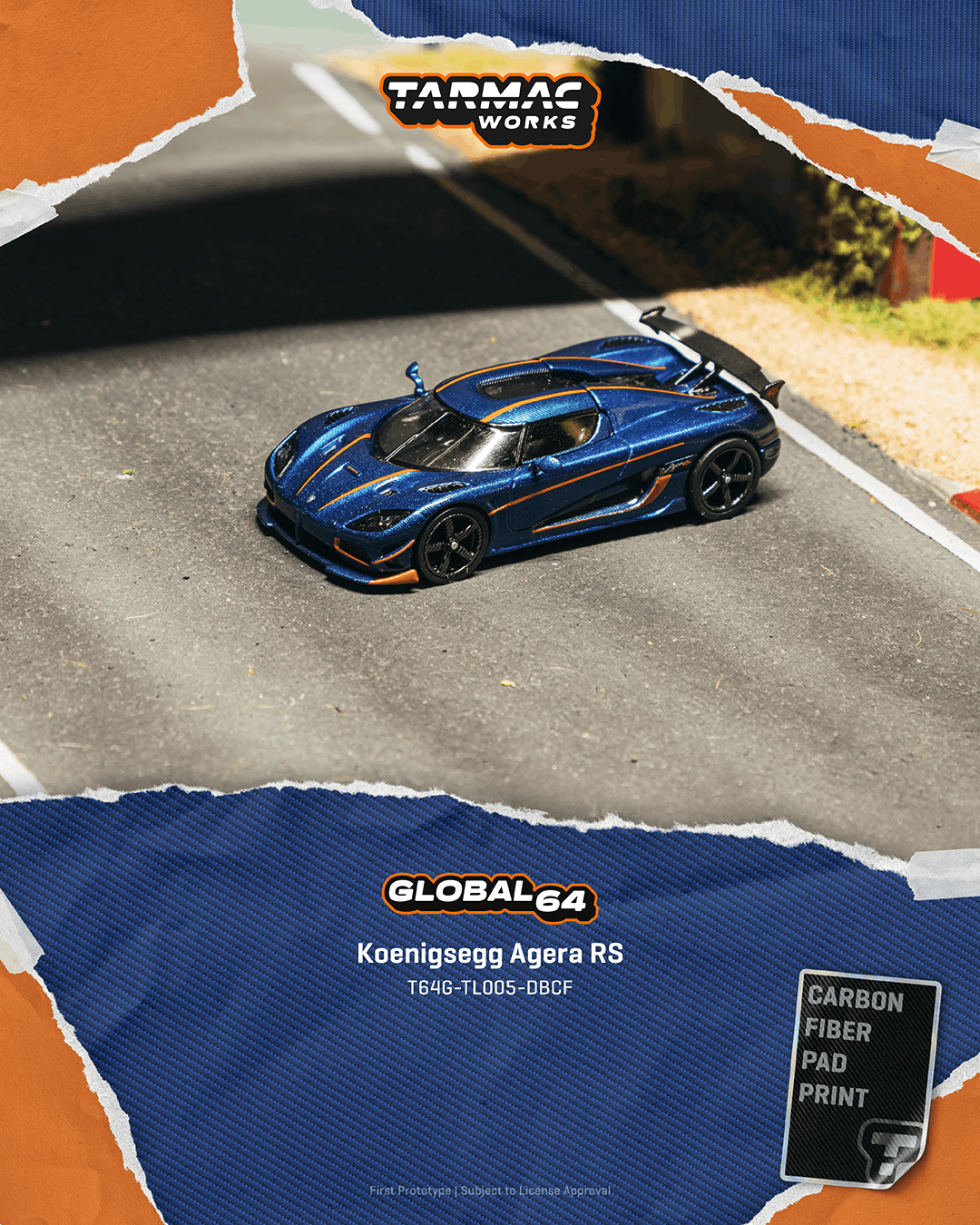 [Pre Order, Acrylic Case] Tarmac Works - Koenigsegg Agera RS