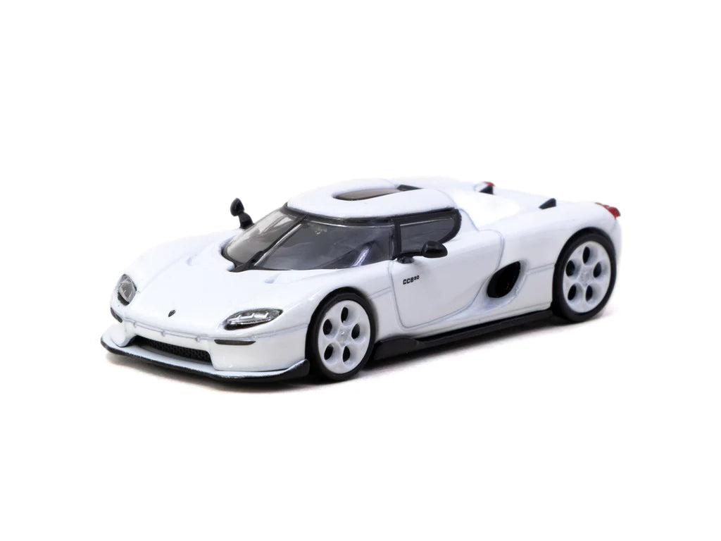 [Pre Order, Free Shipping] Tarmac Works Koenigsegg CC850 White with Tarmac Cards Combo Set - GLOBAL64