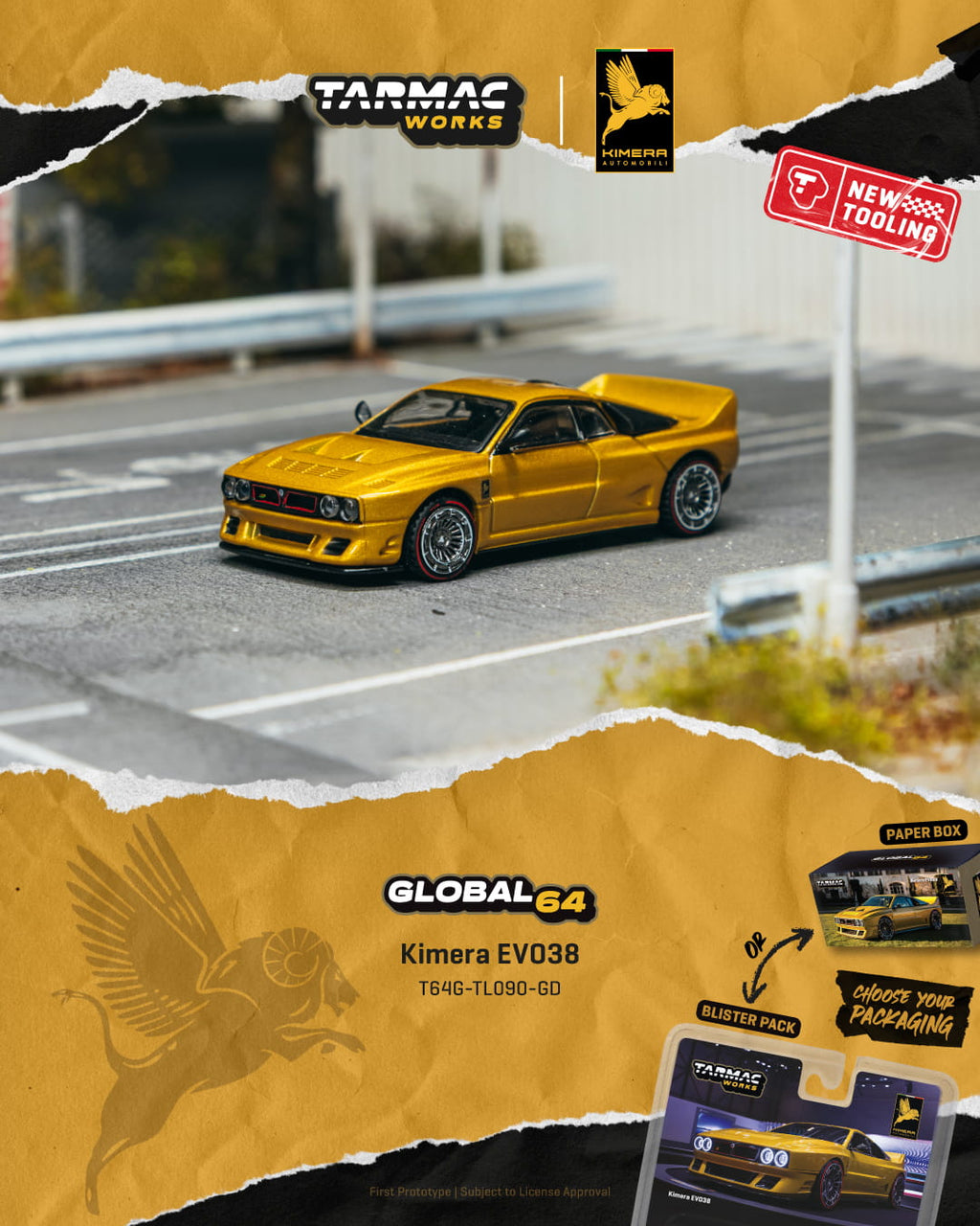 Tarmac Works - Kimera EVO38 - Gold