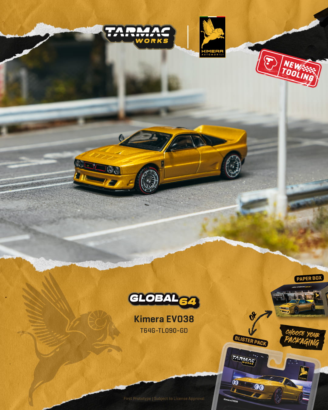 Tarmac Works - Kimera EVO38 - Gold