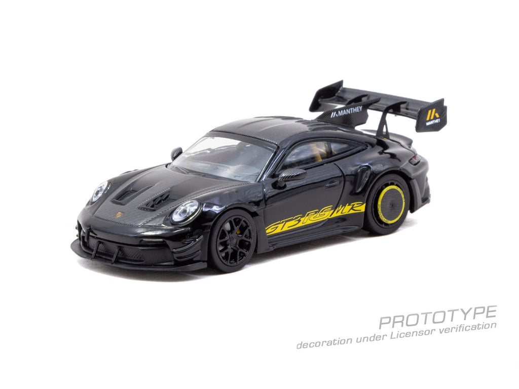 Tarmac Works - Porsche GT3RS (992.1) MR - Black Yellow - Tarmac Special Edition