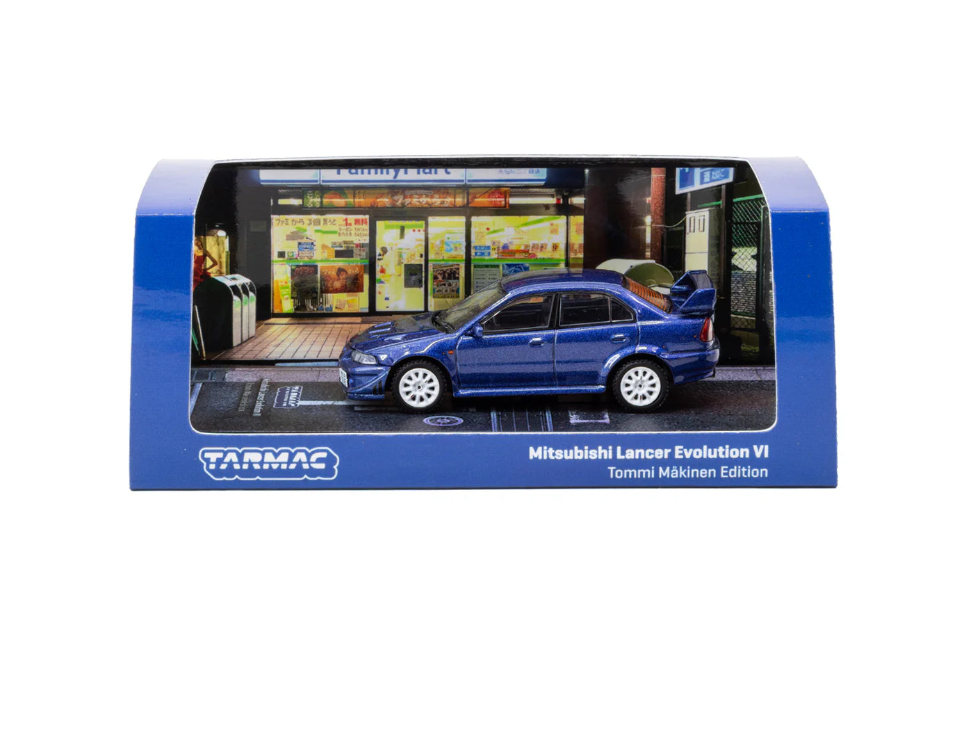 [Pre Order] Tarmac Works - Mitsubishi Lancer Evolution VI Tommi Makinen Edition Blue - ROAD64