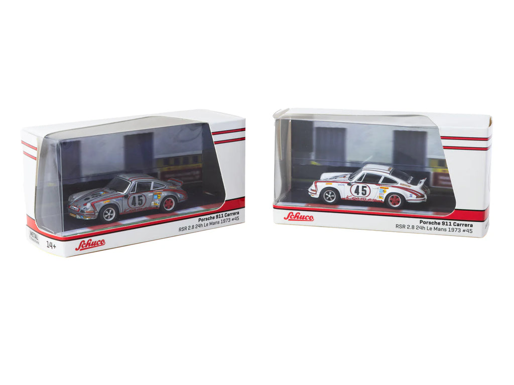 [Pre Order] Tarmac Works - Porsche 911 Carrera RSR 2.8 24h Le Mans 1973 #45 Winner - Schuco X Tarmac Works COLLAB64