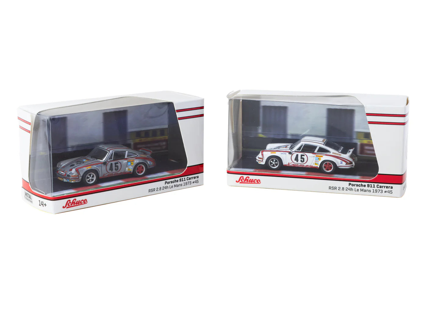 [Pre Order] Tarmac Works - Porsche 911 Carrera RSR 2.8 24h Le Mans 1973 #45 Winner - Schuco X Tarmac Works COLLAB64