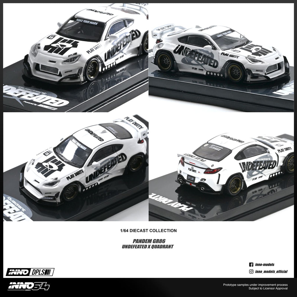 [Pre Order] Inno64 - Toyota GR86 "PANDEM ROCKET BUNNY" UNDEFEATED X QUADRANT