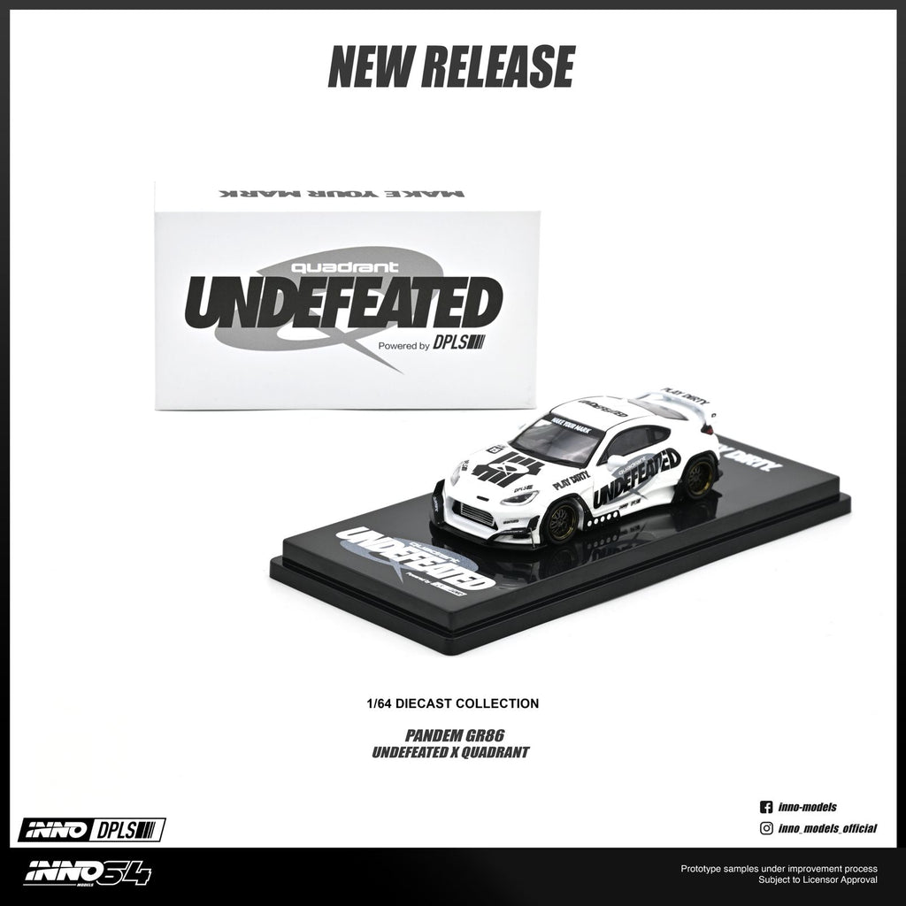 [Pre Order] Inno64 - Toyota GR86 "PANDEM ROCKET BUNNY" UNDEFEATED X QUADRANT