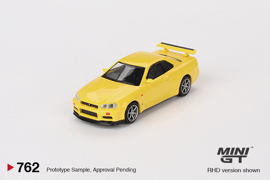 [Pre Order, Box] MiniGT - Nissan Skyline GT-R (R34) V-Spec Lightning Yellow - 8