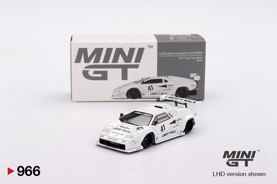 [Unsealed, Mint] Lamborghini Countach LB-WORKS White 2024 Tokyo Auto Salon
