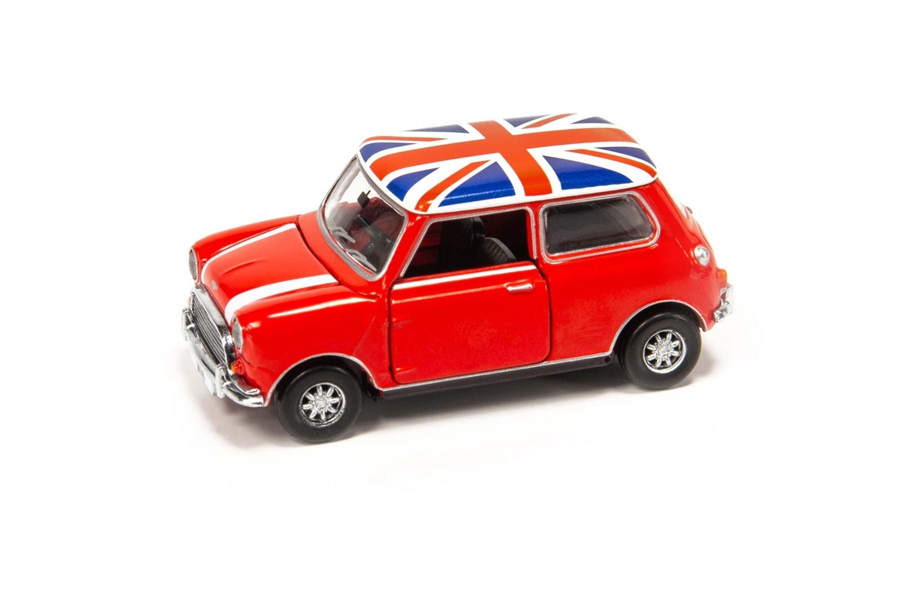 Mini Cooper - Union Jack Roof & White Bonnet Stripes