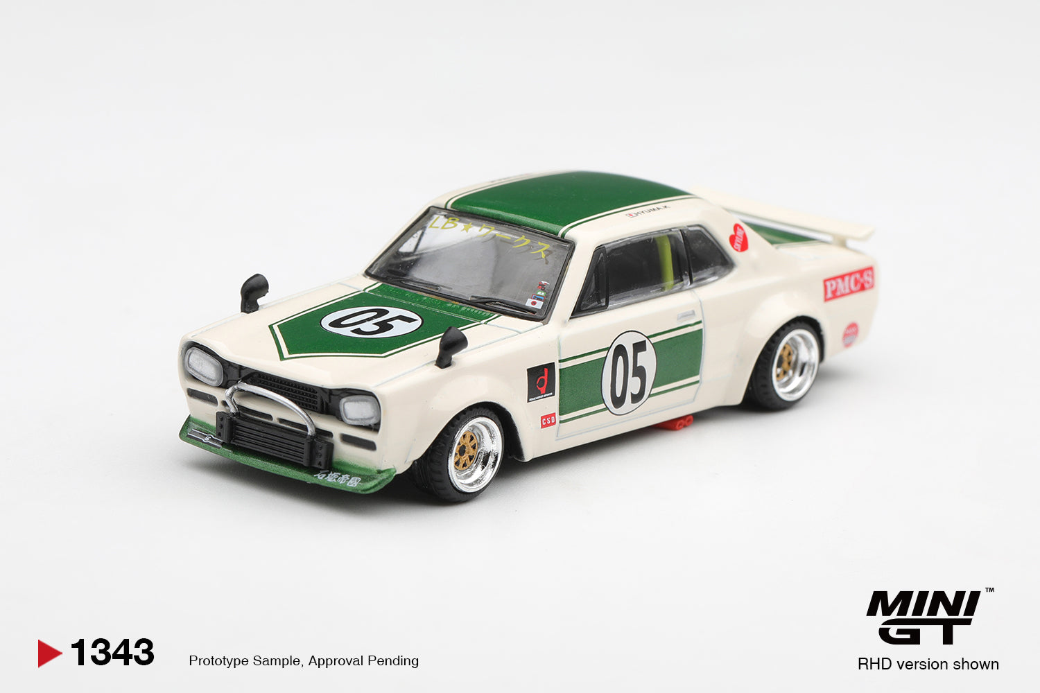 Nissan Skyline LB-WORKS "HAKOSUKA" - White / Green