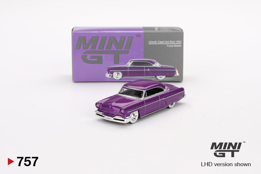 [Pre Order, Box] MiniGT - Lincoln Capri Hot Rod 1954 Purple Metallic - 7