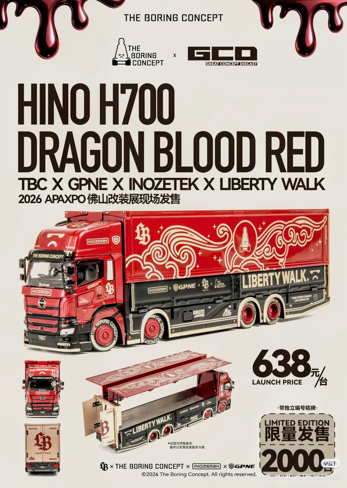 Hino H700 Dragon Blood Red - APAxpo