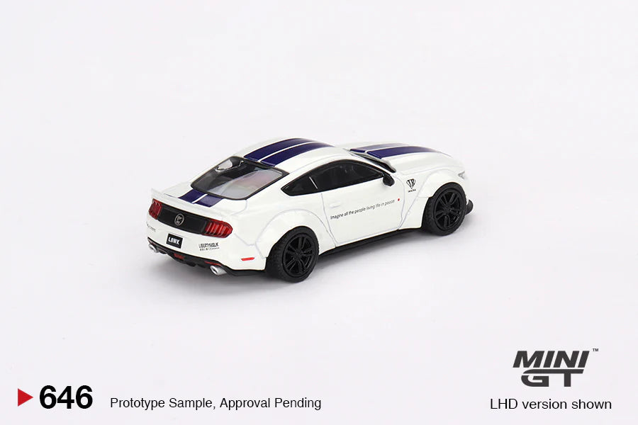 MiniGT - Ford Mustang GT LB-WORKS - White