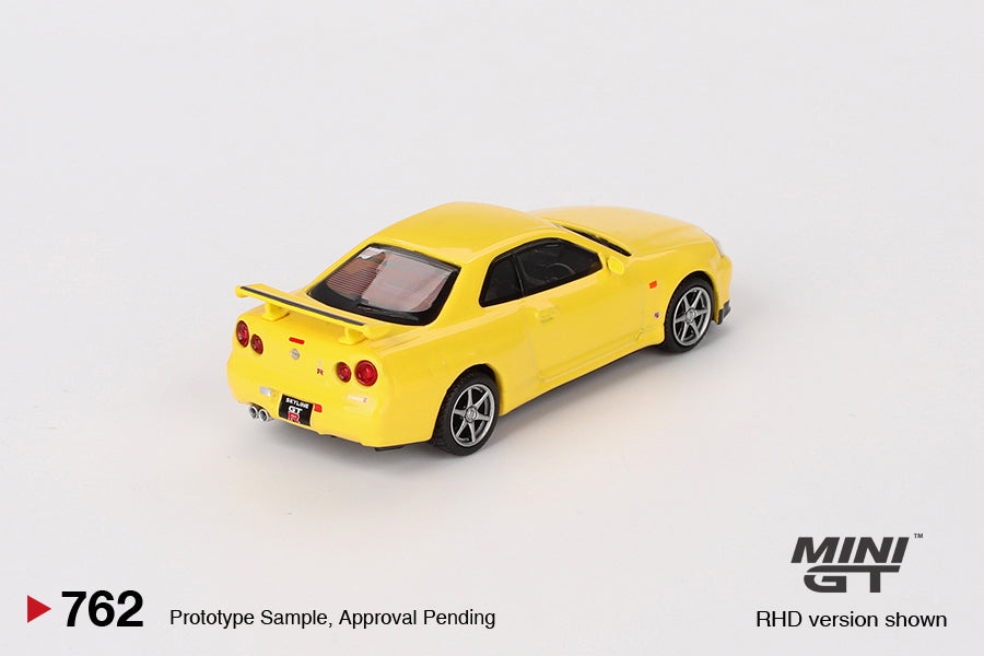 [Box] MiniGT - Nissan Skyline GT-R (R34) V-Spec Lightning Yellow - 5