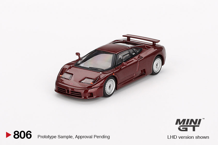 [Box] MiniGT - Bugatti EB110 GT Dark Red Metallic - 8