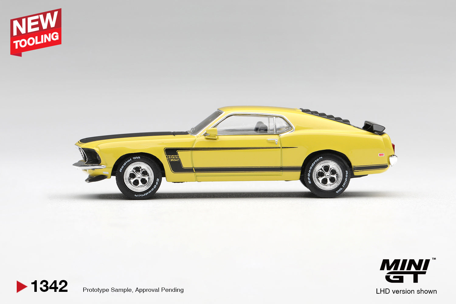 Ford Mustang Boss 302 1969 - Bright Yellow