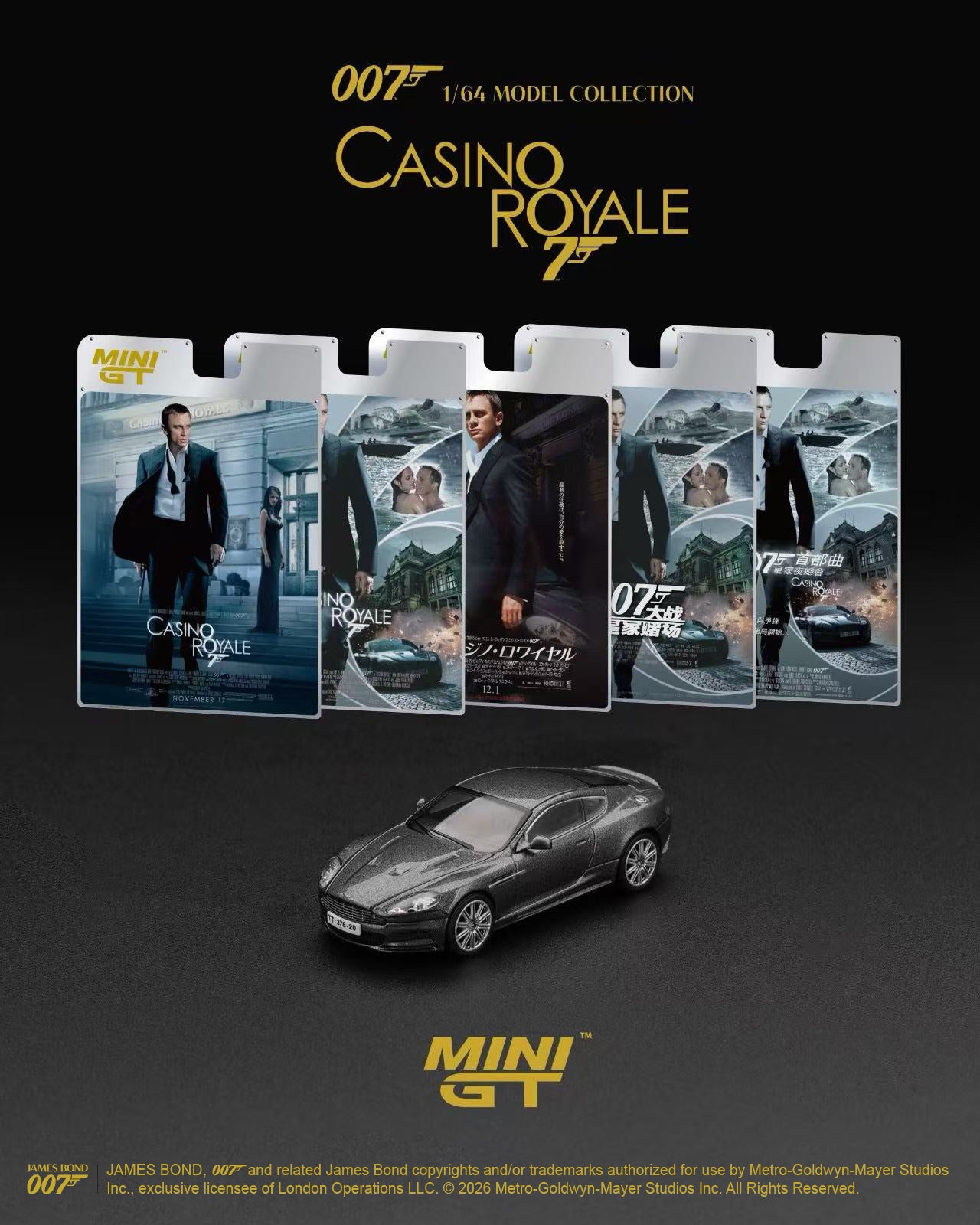 [Pre Order, Blister] MiniGT - Aston Martin DBS 007 “Casino Royale”