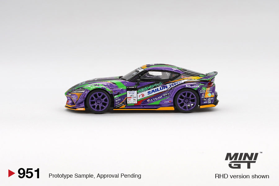 MiniGT - Toyota GR Supra KUHL 2021 D1GP EVANGELION RACING