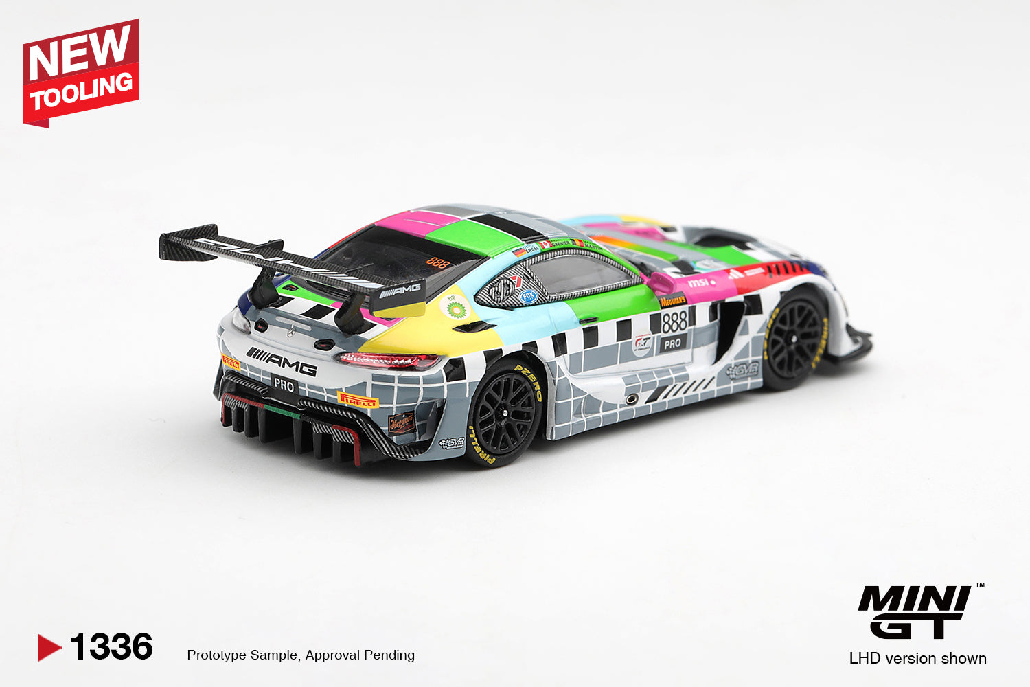 1/64 メルセデスAMG GT3 2025 #888 ダイキャスト製ミニカー MiniGT 1:64 Mercedes-AMG GT3 #888 Bathurst 2025 | Blister | Pre