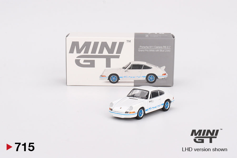 [Box] MiniGT - Porsche 911 Carrera RS 2.7 Grand Prix White with Blue Livery - 7