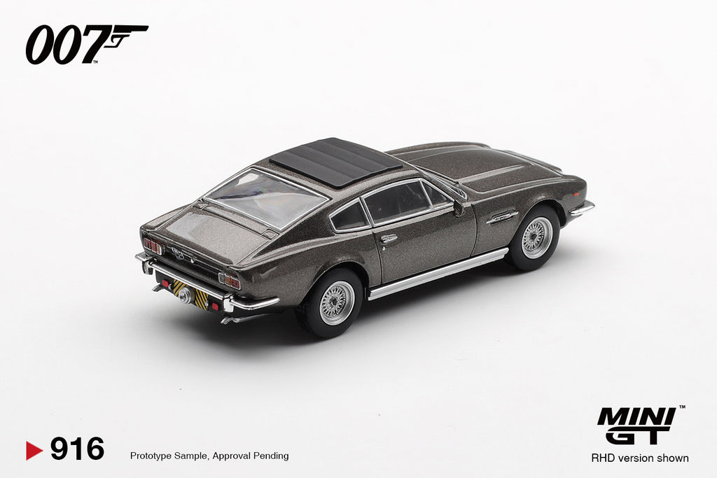 [Pre Order] MiniGT - Aston Martin V8 Vantage 007 "The Living Daylights" Weapons Off - German Poster