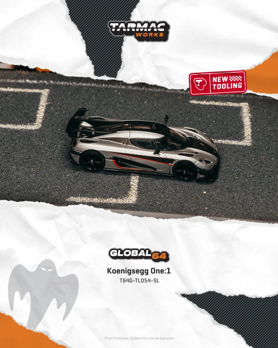 Tarmac Works - Koenigsegg One:1 - Silver