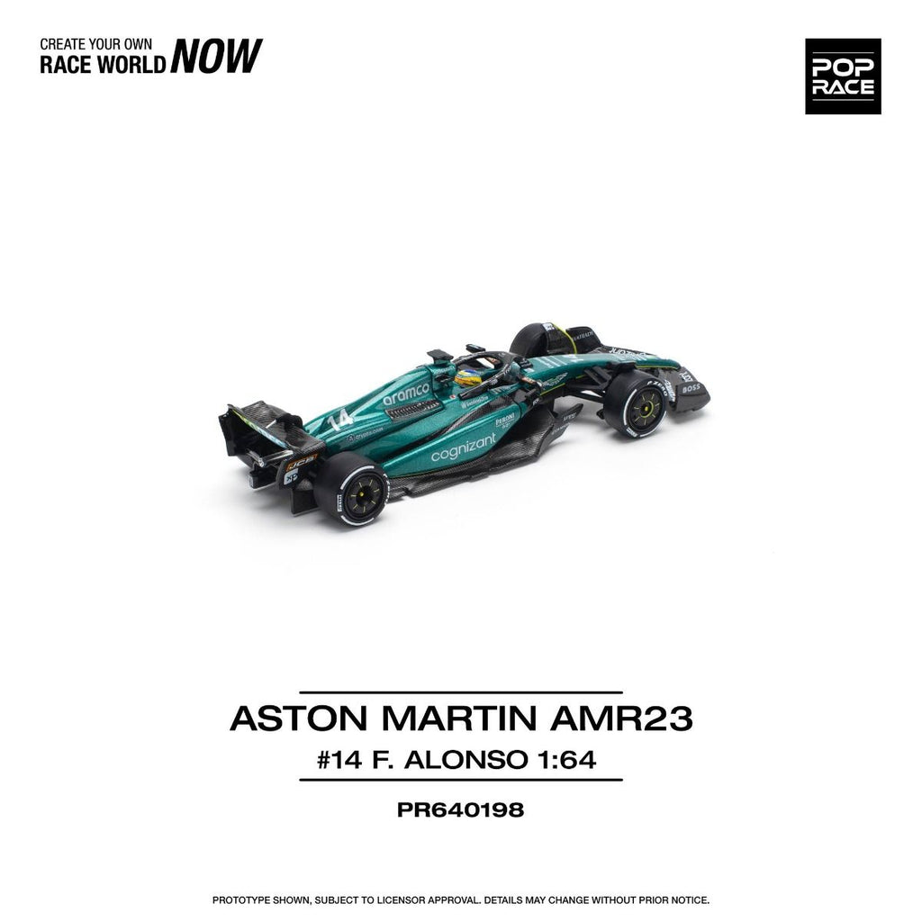 [Pre Order] Pop Race - Aston Martin AMR23 F1 - #14 Fernando Alonso