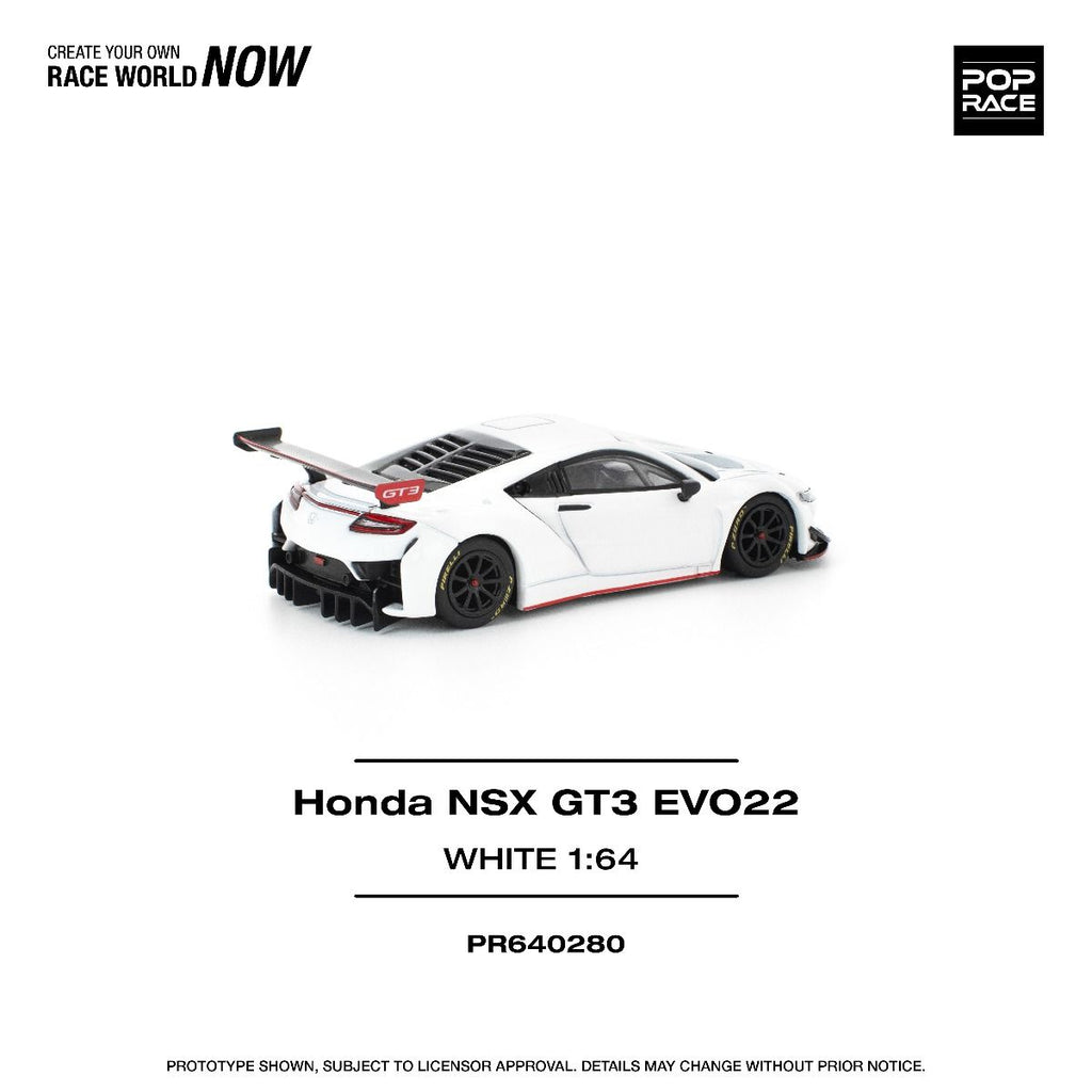 [Pre Order] Pop Race - Honda NSX GT3 EVO22 - White