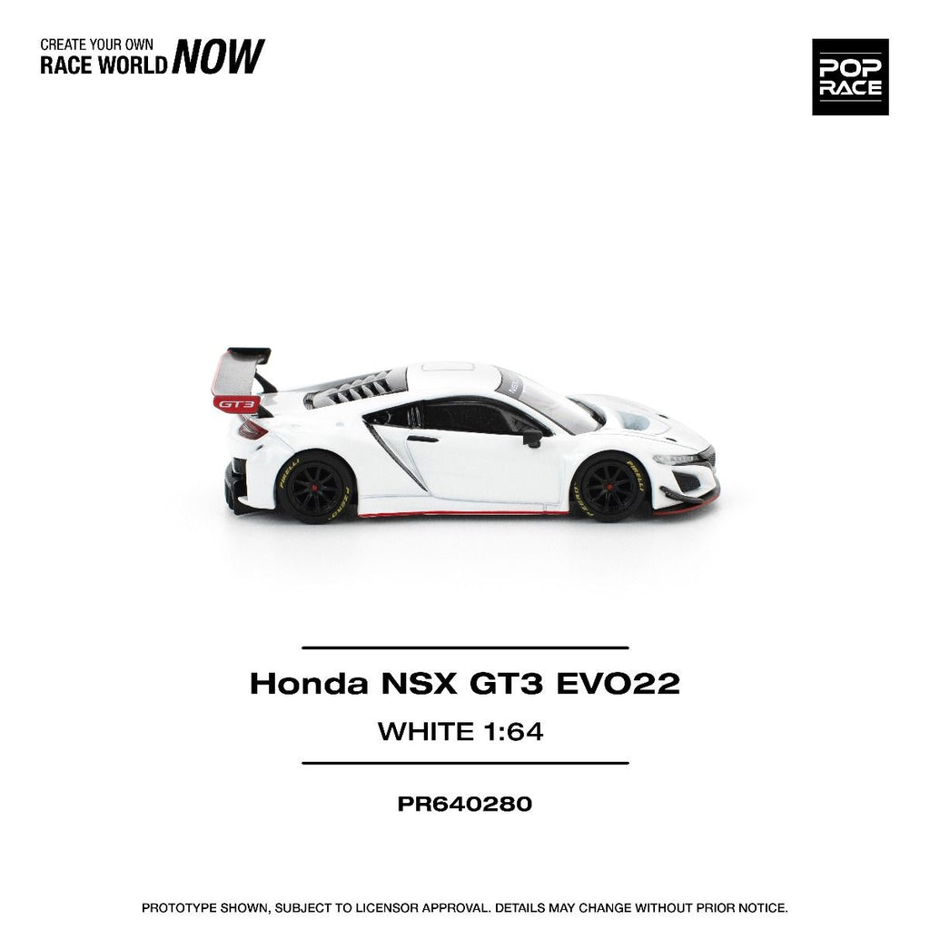 [Pre Order] Pop Race - Honda NSX GT3 EVO22 - White