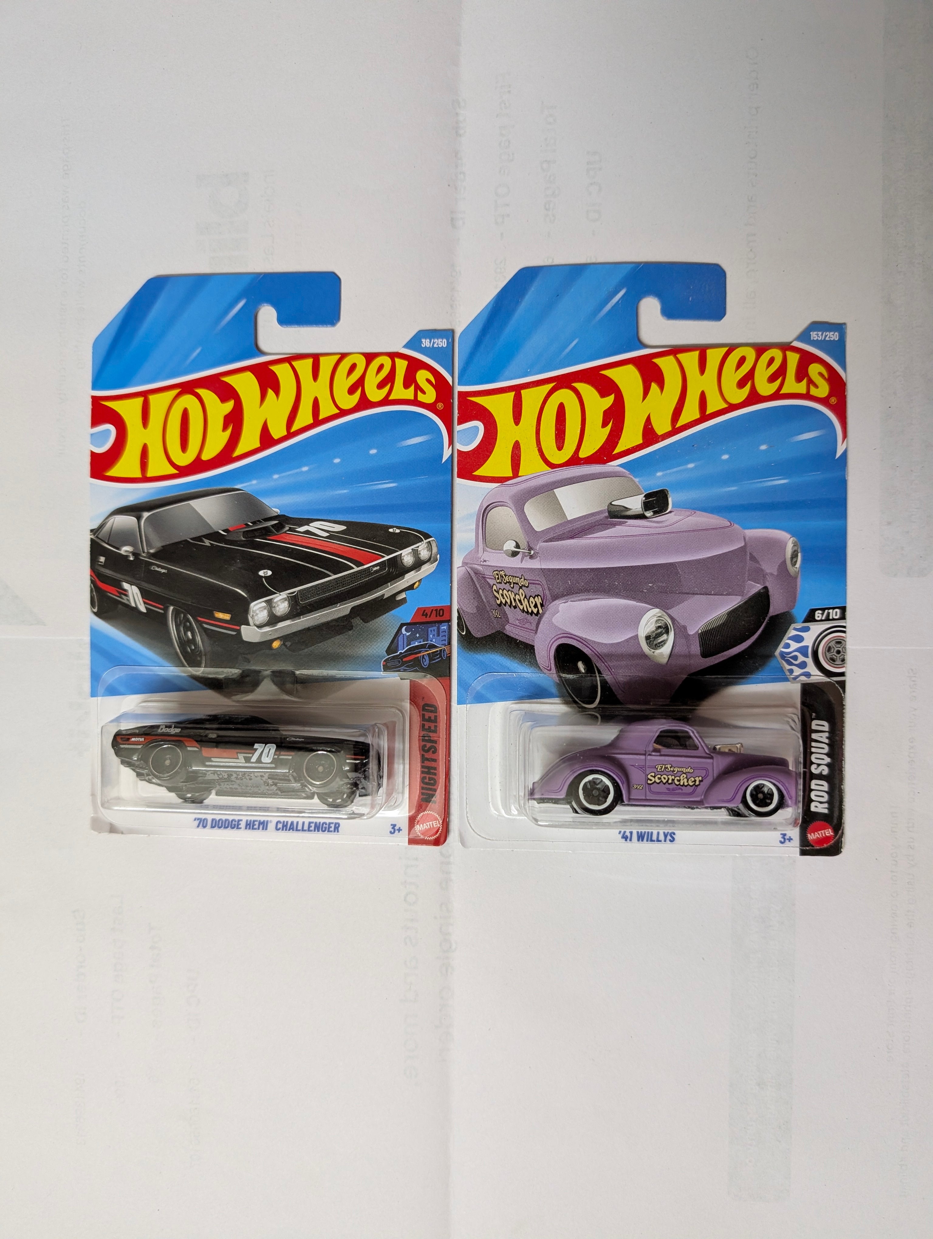 [G Case] Hot Wheels - '70 Dodge Hemi Challenger set